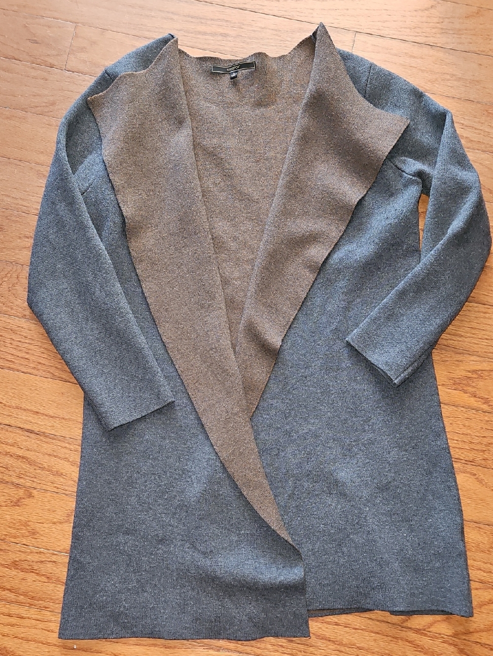 MAX SPORT WATERFALL GRAY/BROWN SWEATER SZ L